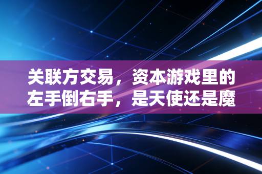 关联方交易，资本游戏里的左手倒右手，是天使还是魔鬼？