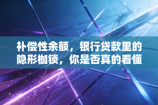 补偿性余额,银行贷款里的隐形枷锁,你是否真的看懂了?