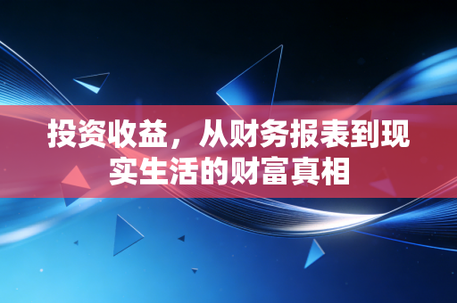 投资收益,从财务报表到现实生活的财富真相