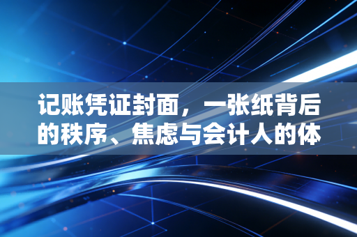 记账凭证封面,一张纸背后的秩序、焦虑与会计人的体面