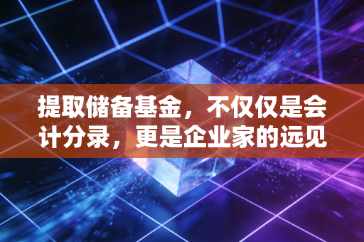 提取储备基金，不仅仅是会计分录，更是企业家的远见与责任