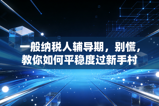 一般纳税人辅导期,别慌,教你如何平稳度过新手村