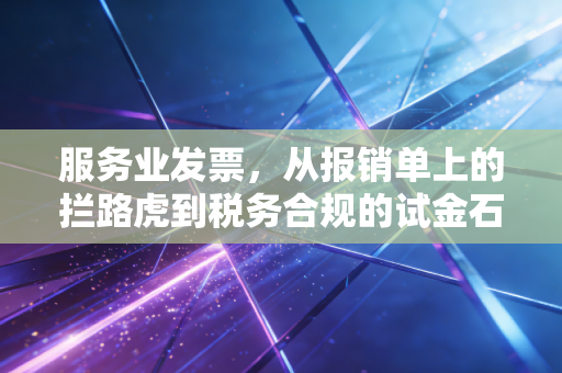 服务业发票，从报销单上的拦路虎到税务合规的试金石