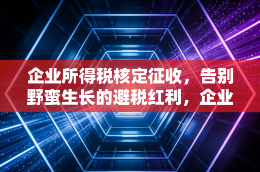 企业所得税核定征收，告别野蛮生长的避税红利，企业如何平稳落地？
