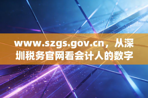 www.szgs.gov.cn,从深圳税务官网看会计人的数字求生与职业突围
