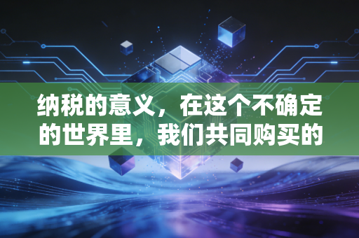 纳税的意义,在这个不确定的世界里,我们共同购买的安全感与未来