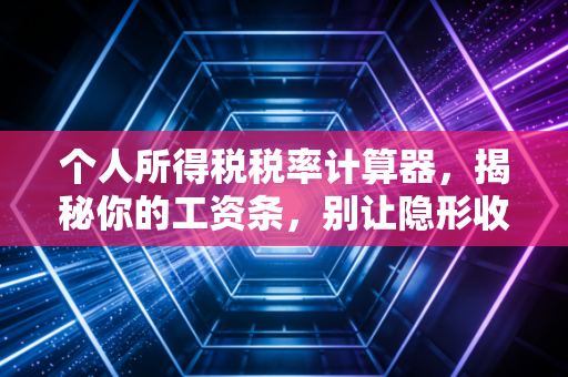 个人所得税税率计算器，揭秘你的工资条，别让隐形收入溜走