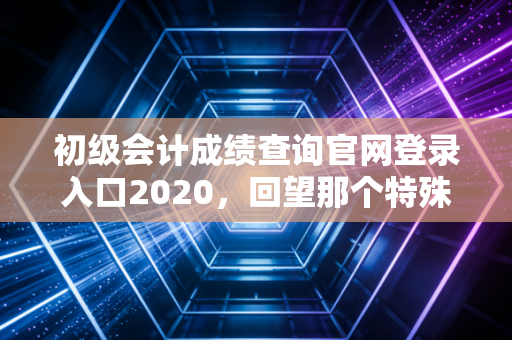初级会计成绩查询官网登录入口2020，回望那个特殊的夏天，聊聊会计人的入场券