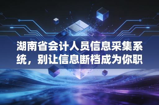 湖南省会计人员信息采集系统,别让信息断档成为你职业生涯的隐形绊脚石