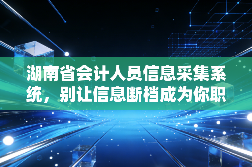 湖南省会计人员信息采集系统，别让信息断档成为你职业生涯的隐形绊脚石