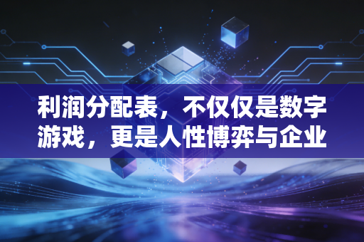 利润分配表，不仅仅是数字游戏，更是人性博弈与企业未来的晴雨表