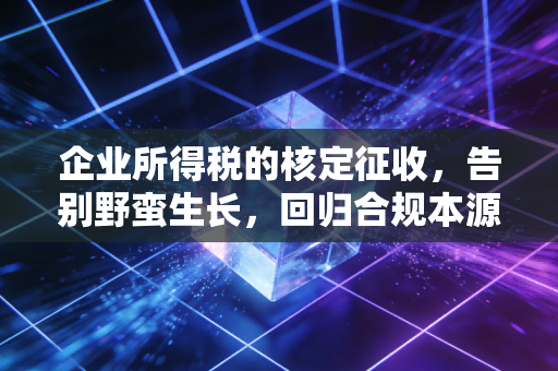 企业所得税的核定征收，告别野蛮生长，回归合规本源