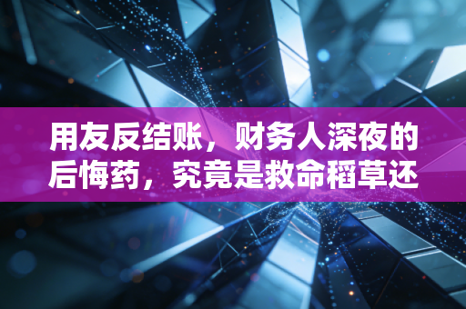 用友反结账,财务人深夜的后悔药,究竟是救命稻草还是潘多拉魔盒?