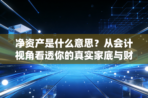 净资产是什么意思?从会计视角看透你的真实家底与财富本质
