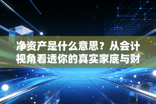 净资产是什么意思?从会计视角看透你的真实家底与财富本质