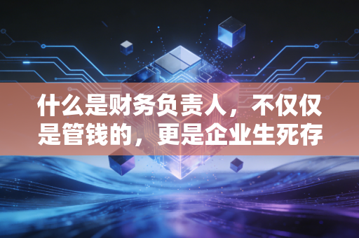 什么是财务负责人,不仅仅是管钱的,更是企业生死存亡的守门人