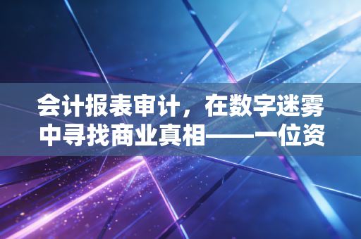 会计报表审计,在数字迷雾中寻找商业真相——一位资深注会的自白