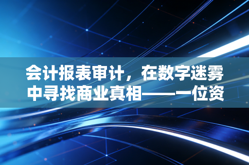 会计报表审计，在数字迷雾中寻找商业真相——一位资深注会的自白