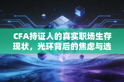 CFA持证人的真实职场生存现状，光环背后的焦虑与选择