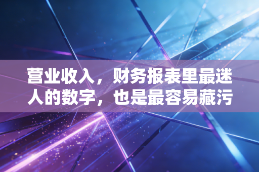 营业收入，财务报表里最迷人的数字，也是最容易藏污纳垢的地方