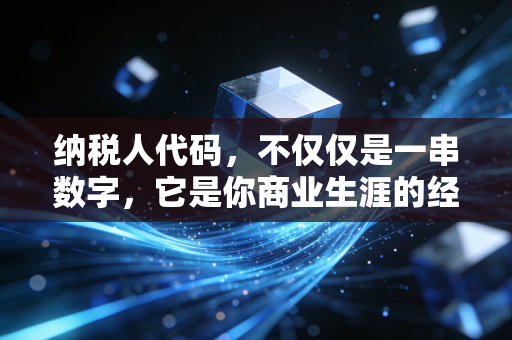 纳税人代码,不仅仅是一串数字,它是你商业生涯的经济身份证