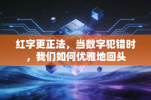 红字更正法，当数字犯错时，我们如何优雅地回头