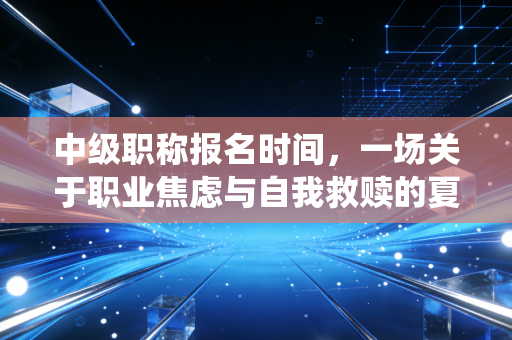 中级职称报名时间，一场关于职业焦虑与自我救赎的夏日战役
