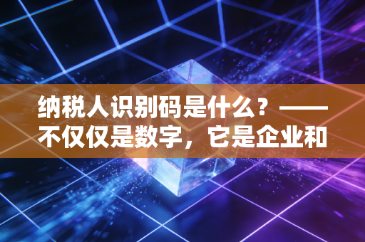 纳税人识别码是什么？——不仅仅是数字，它是企业和个人在税务世界的身份证