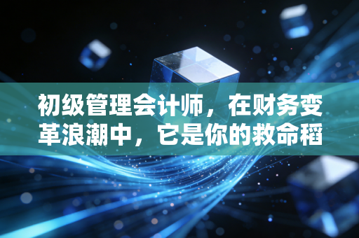 初级管理会计师,在财务变革浪潮中,它是你的救命稻草还是鸡肋证书?