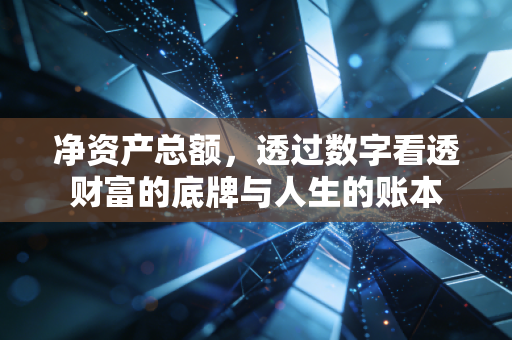 净资产总额,透过数字看透财富的底牌与人生的账本