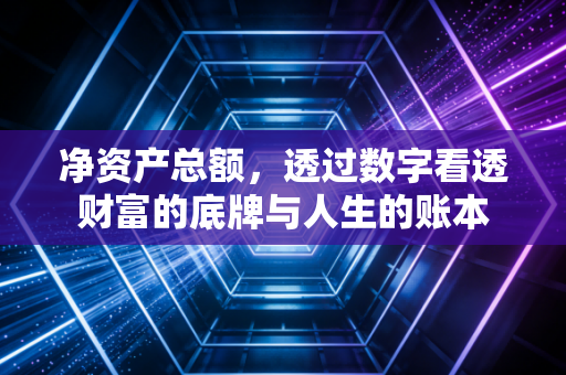净资产总额，透过数字看透财富的底牌与人生的账本
