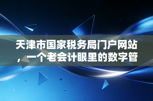 天津市国家税务局门户网站,一个老会计眼里的数字管家与办税实战指南