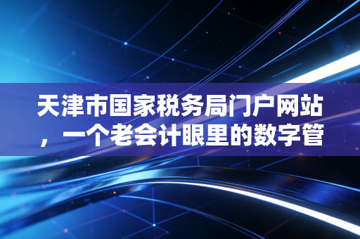 天津市国家税务局门户网站，一个老会计眼里的数字管家与办税实战指南