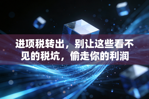 进项税转出,别让这些看不见的税坑,偷走你的利润