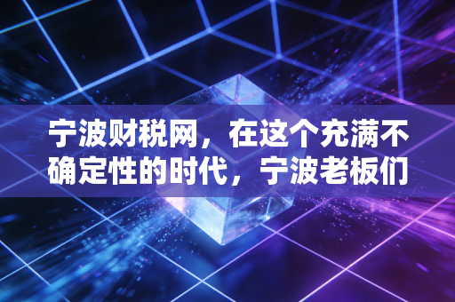 宁波财税网，在这个充满不确定性的时代，宁波老板们的财税避坑指南与生存智慧