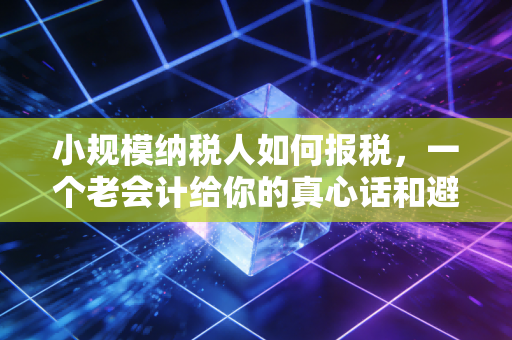小规模纳税人如何报税，一个老会计给你的真心话和避坑指南