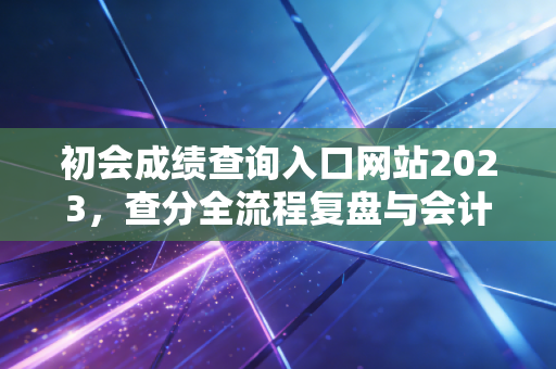 初会成绩查询入口网站2023,查分全流程复盘与会计新人的进阶指南