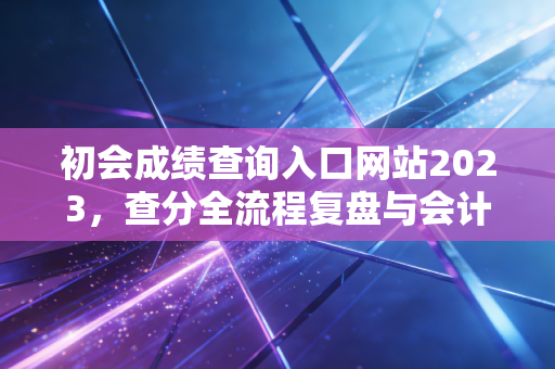 初会成绩查询入口网站2023,查分全流程复盘与会计新人的进阶指南