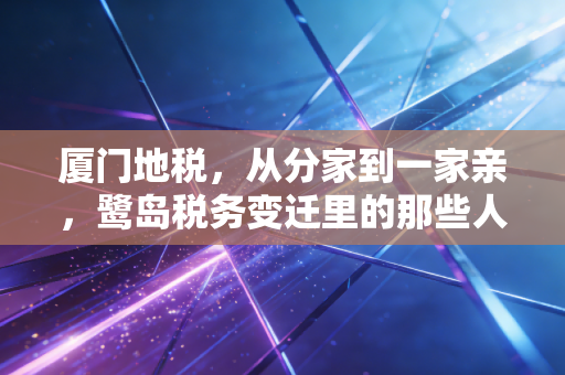 厦门地税，从分家到一家亲，鹭岛税务变迁里的那些人情味与数字化