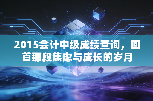 2015会计中级成绩查询，回首那段焦虑与成长的岁月
