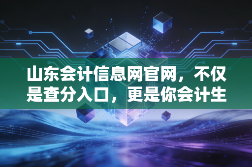 山东会计信息网官网,不仅是查分入口,更是你会计生涯的隐形导航仪