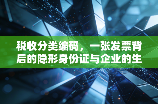 税收分类编码,一张发票背后的隐形身份证与企业的生存智慧