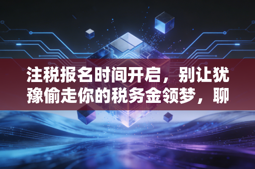 注税报名时间开启，别让犹豫偷走你的税务金领梦，聊聊我们这行人的焦虑与突围