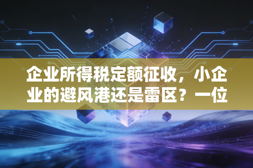 企业所得税定额征收,小企业的避风港还是雷区?一位注会老兵的掏心窝子话