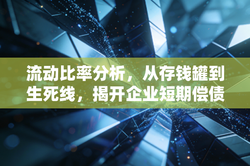 流动比率分析，从存钱罐到生死线，揭开企业短期偿债能力的真相