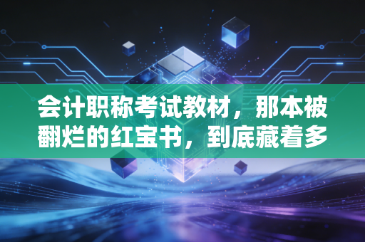 会计职称考试教材,那本被翻烂的红宝书,到底藏着多少会计人的辛酸与梦想?