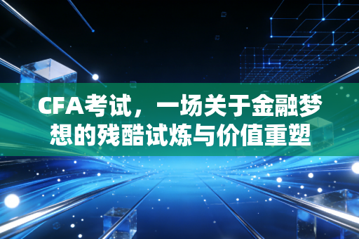 CFA考试,一场关于金融梦想的残酷试炼与价值重塑