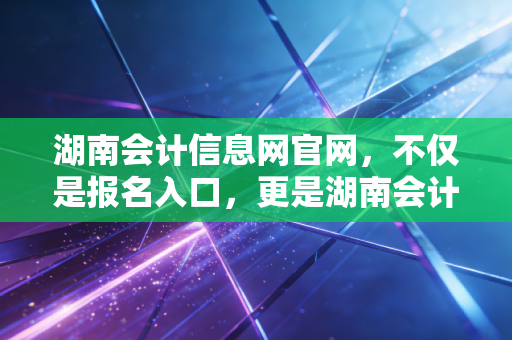 详细阅读:湖南会计信息网官网,不仅是报名入口,更是湖南会计人的精神家园与实战战场 湖南会计信息网官网,不仅是报名入口,更是湖南会计人的精神家园与实战战场