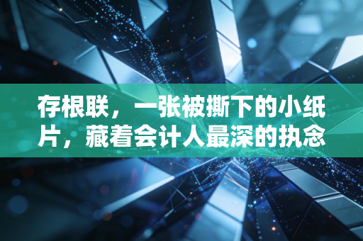 存根联，一张被撕下的小纸片，藏着会计人最深的执念与商业世界的真相