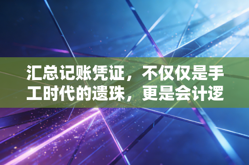 汇总记账凭证，不仅仅是手工时代的遗珠，更是会计逻辑的试金石